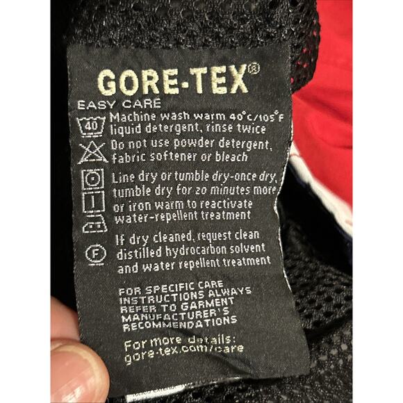 GALVIN GREEN GORE-TEX Men's XL Paclite Quarter Zip Pullover Red White Blue 1928 - Picture 12 of 16